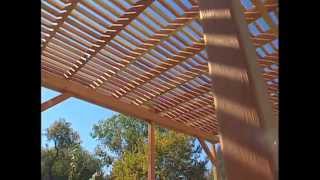 How to Build a Redwood Pergola [upl. by Levesque617]