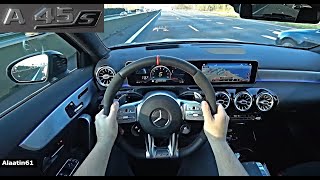 The New Mercedes A45 S AMG POV Test Drive 20202021  A Class AMG SOUND [upl. by Aivek]