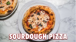 How To Make Homemade Sourdough Pizza [upl. by Ayekan]