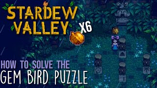 How to solve the Gem Bird Puzzle in Stardew Valley [upl. by Meehsar717]