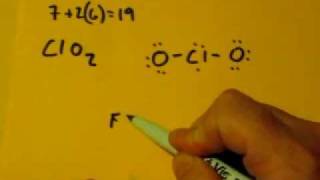 Lewis Dot Structure of ClO2 Chlorine DiOxide [upl. by Cowen847]