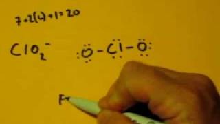 Lewis Dot Structure of ClO2 Chlorite Ion [upl. by Narcho]